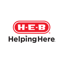 HEB logo with Helping Here written below it