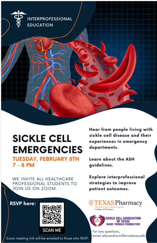 Sickle Cell Emergencies Event Flyer