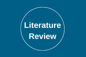 Literature Review in turquoise blue category