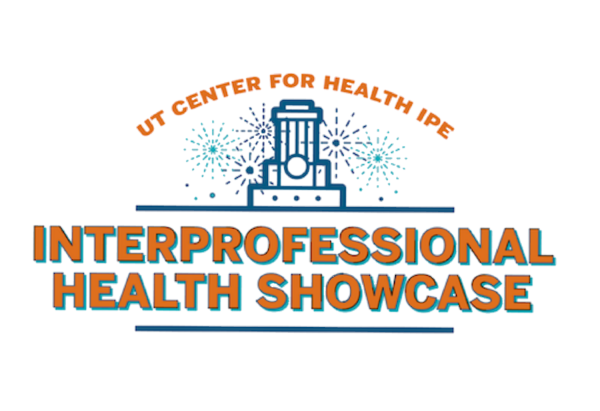 Interprofessional Health Showcase with background of the Tower